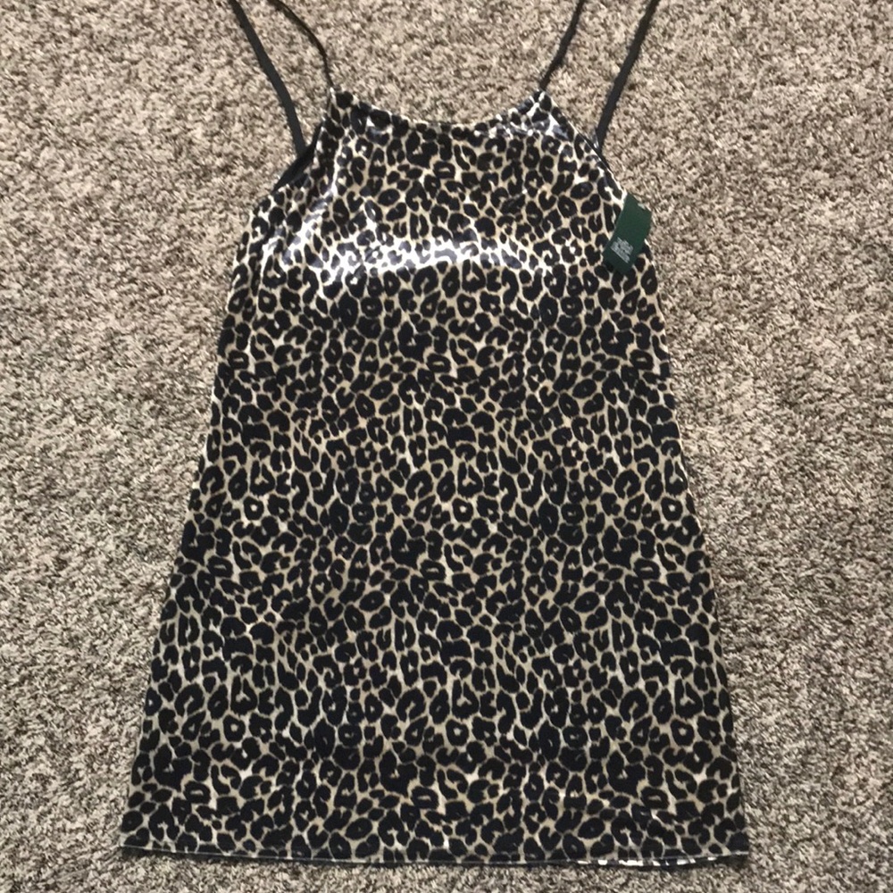 Wild Fable womens, leopard print, mini dress, with built in slip Various Sizes